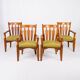 Série de 4 chaises Guillerme et Chambron, Votre Maison, France, 1950s