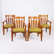 Set of 4 Guillerme and Chambron chairs, Your House, France, 1950s