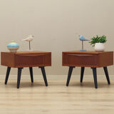 Set of two teak bedside tables, Danish design, 1970, Denmark
