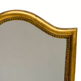 Mirror frame gilded gendarme hat bead row H 37.5 cm