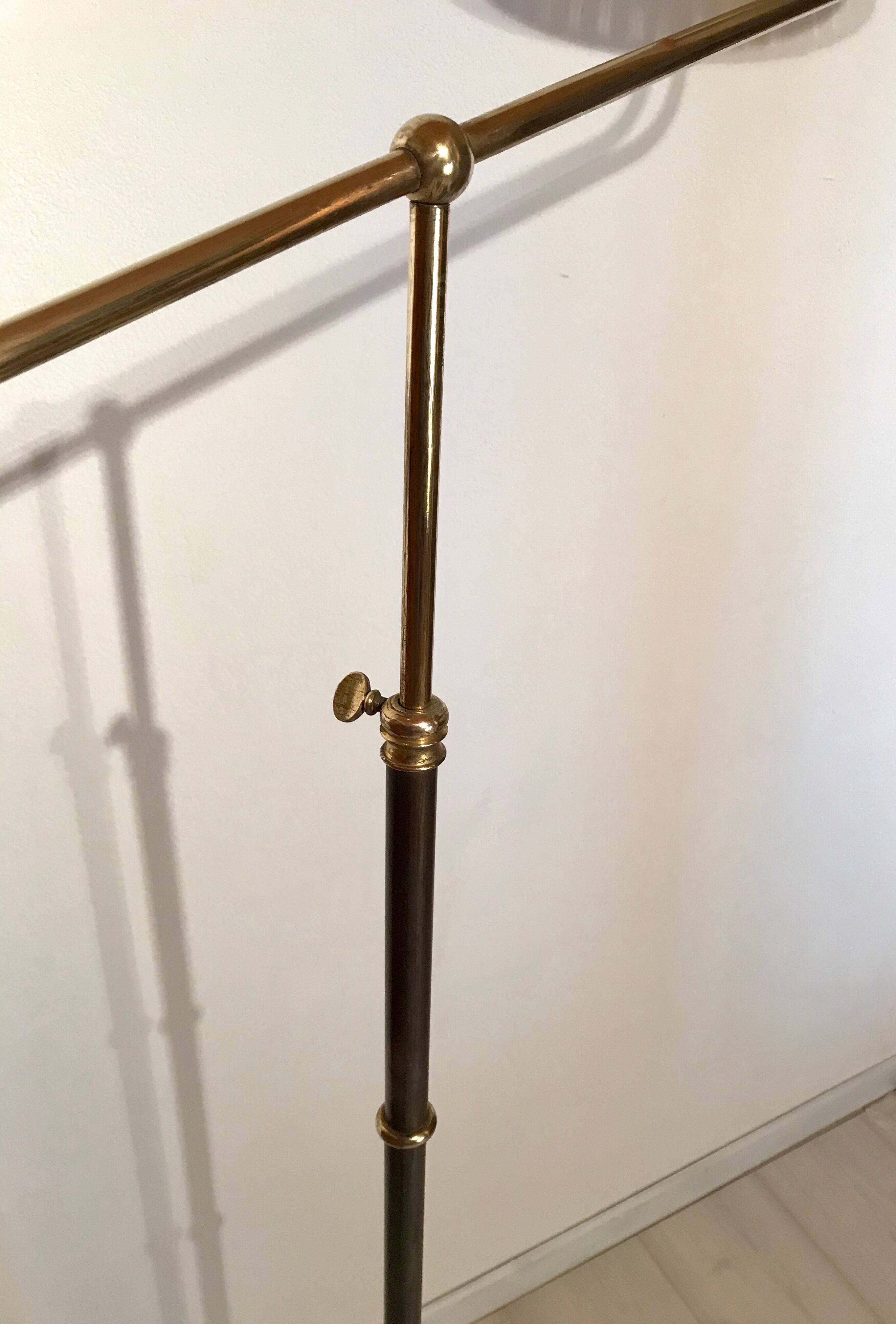 Adjustable reading lamp, brass 50s
