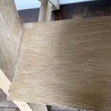 Weathered wooden step stool