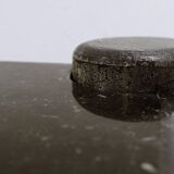 Mid-century modern Black marble square coffee table - 1970s