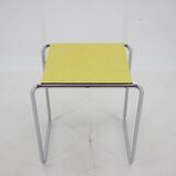 1960s tubular chrome plated side table, czechoslovakia