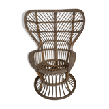 Armchair Emmanuelle rattan, Gio Ponti