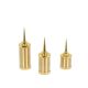 Set of 3 candlesticks in gilded brass. Work of art craftsman.