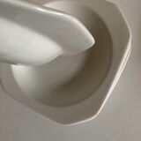 Set of 6 octagonal scandinavian hollow plates 1970