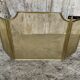 Fire Screen Grate Fireplace 3 Panels Brass 1970s Vintage