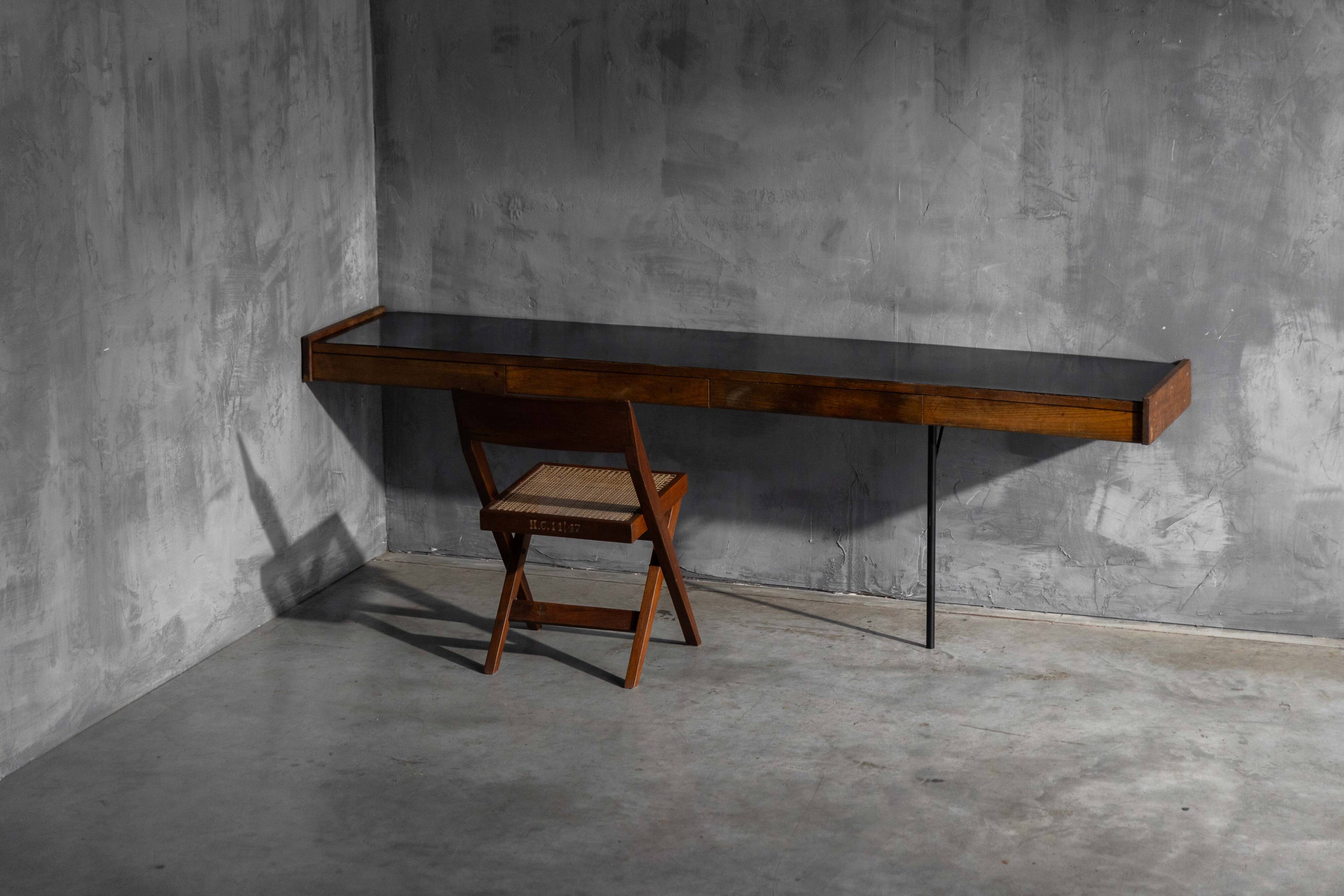 Modernist wall-mounted console, France, 1960s