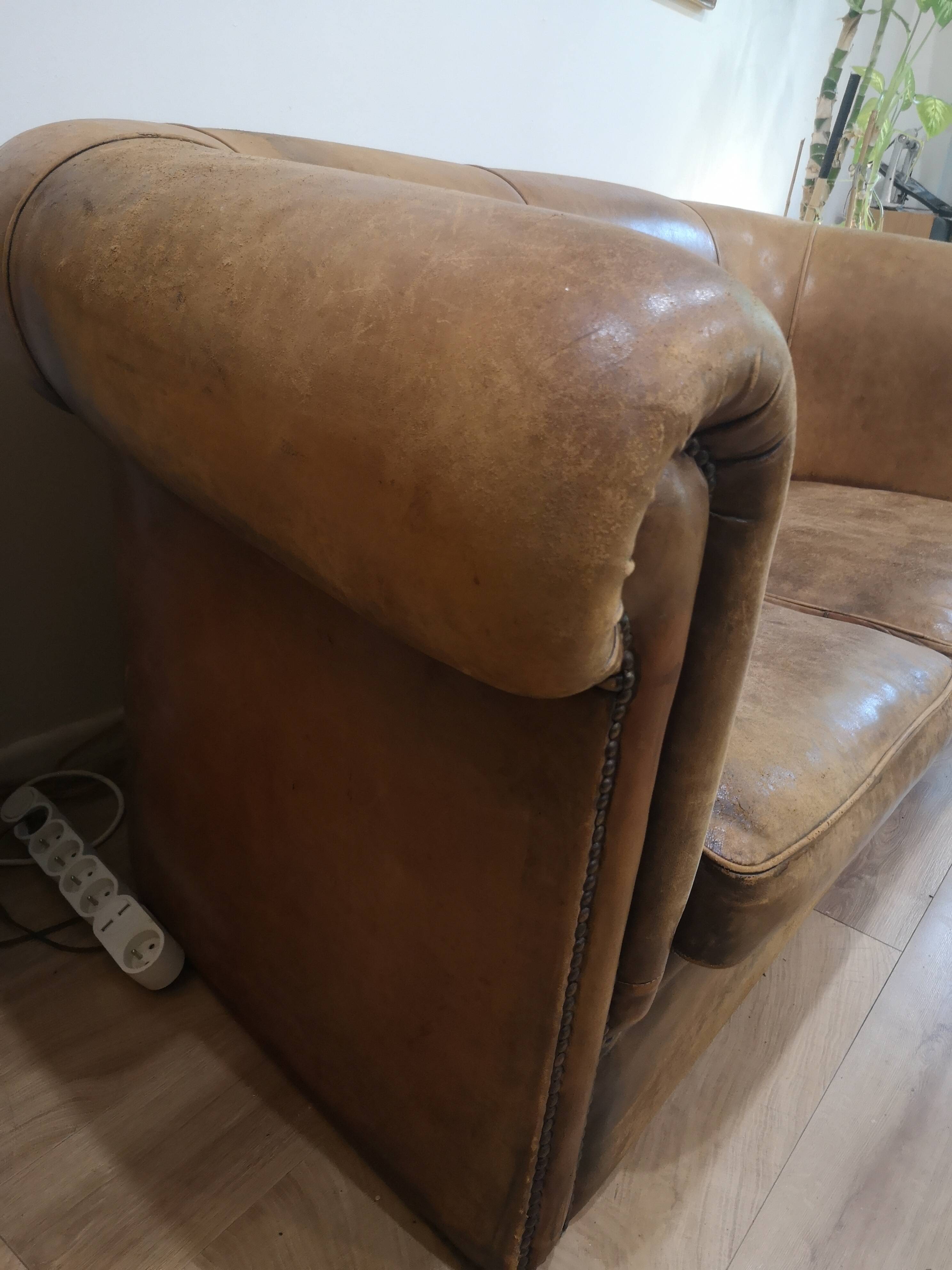 Vintage leather sofa