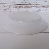 Round dish porcelain on fire