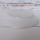 Round dish porcelain on fire