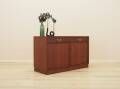 Danish mahogany veneered cabinet with drawers and lockable doors, 1970s