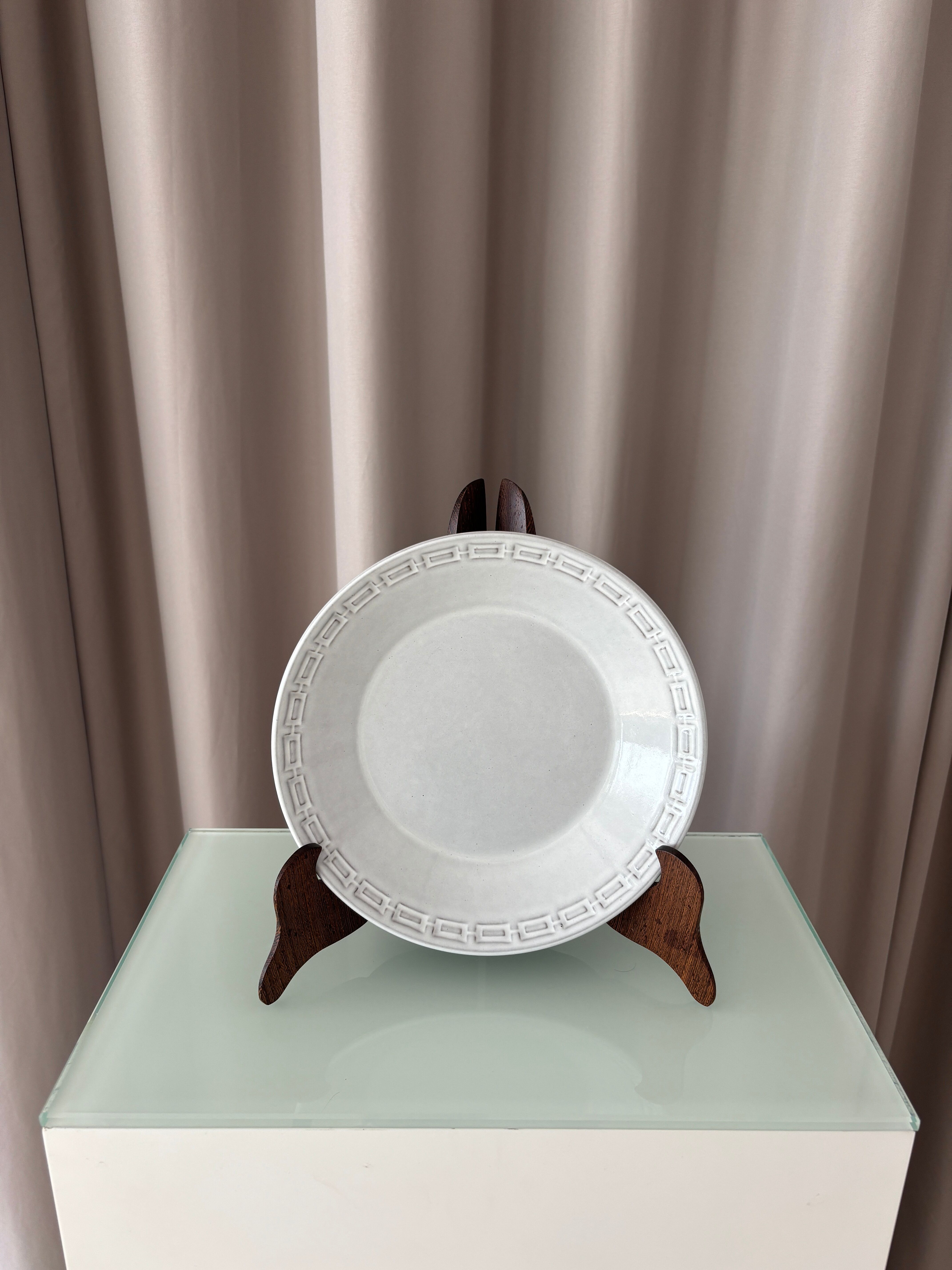 Ensemble de 4 assiettes à soupe en grès Ceramano Allemagne | Moderne du milieu du siècle