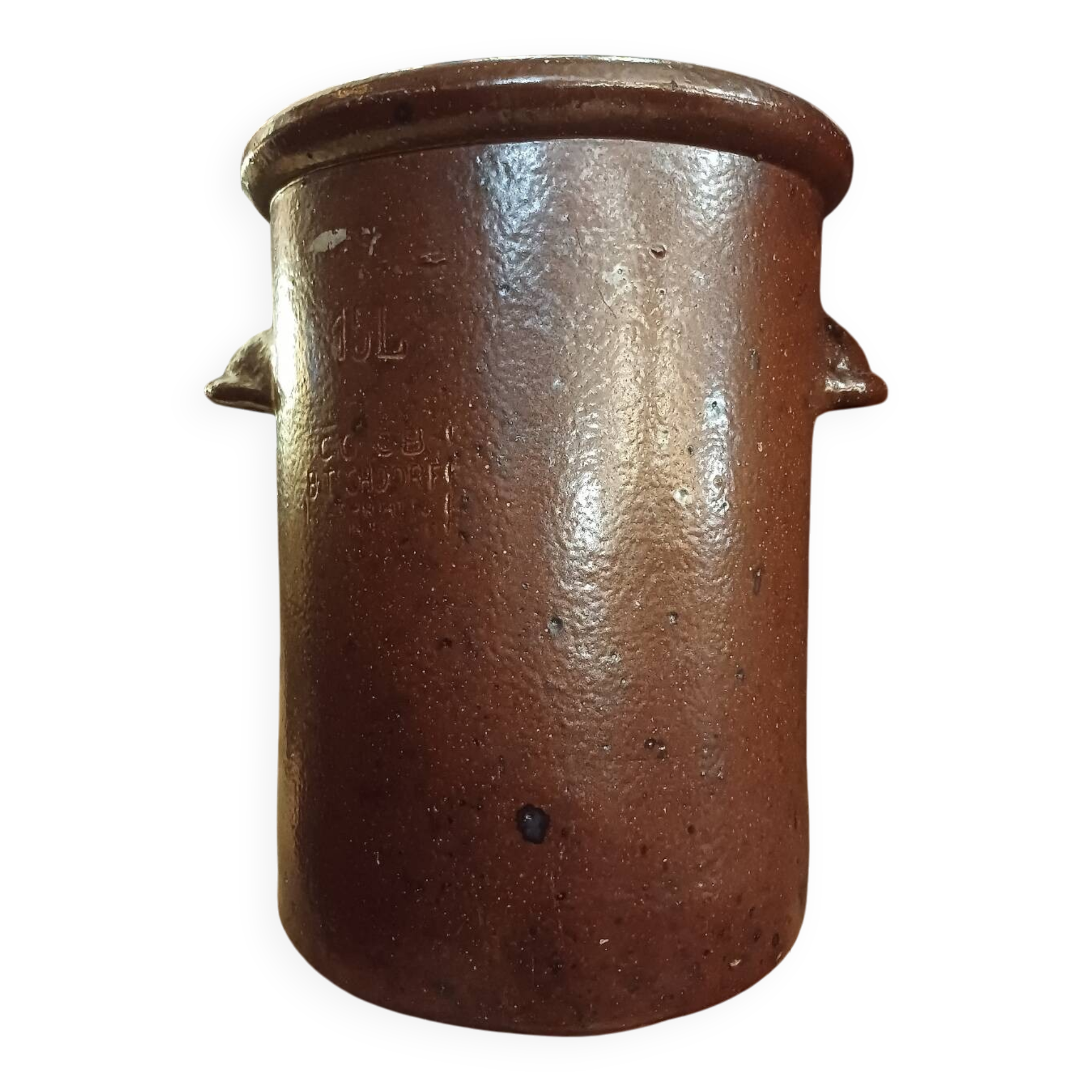 Antique, large 15-liter grease pot from the early 20th century