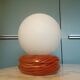 1980s pine table lamp