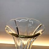 Val Saint Lambert Art deco vaas, serie Luxval model Américain L transparant