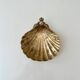Brass shell dish, soap dish from around 1900 by "J. Gallo"