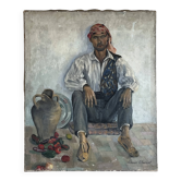 Portrait of the Street Vendor, Ibiza 1932 by Louise Chémot