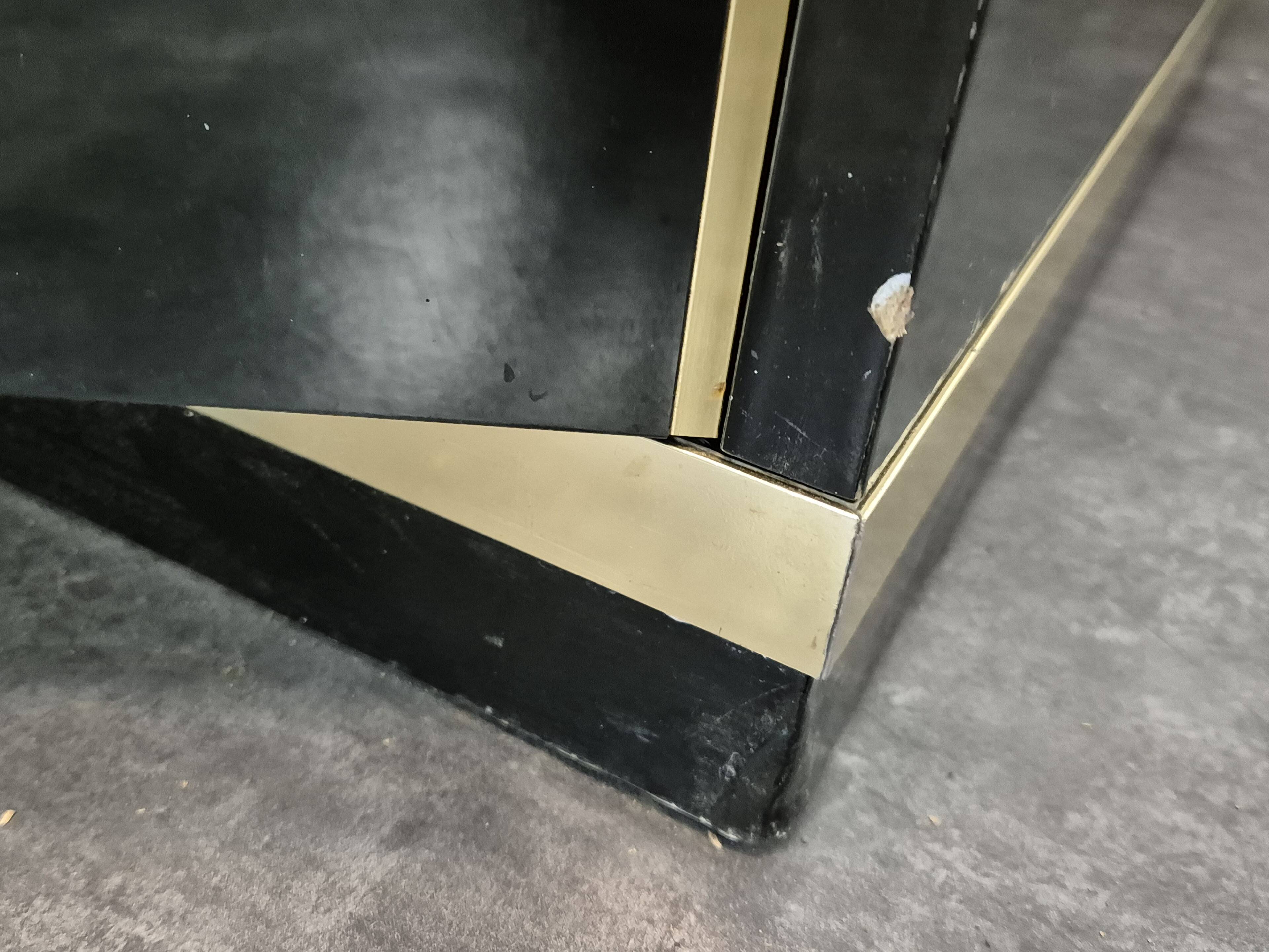 Black lacquered sideboard by Mario Sabot
