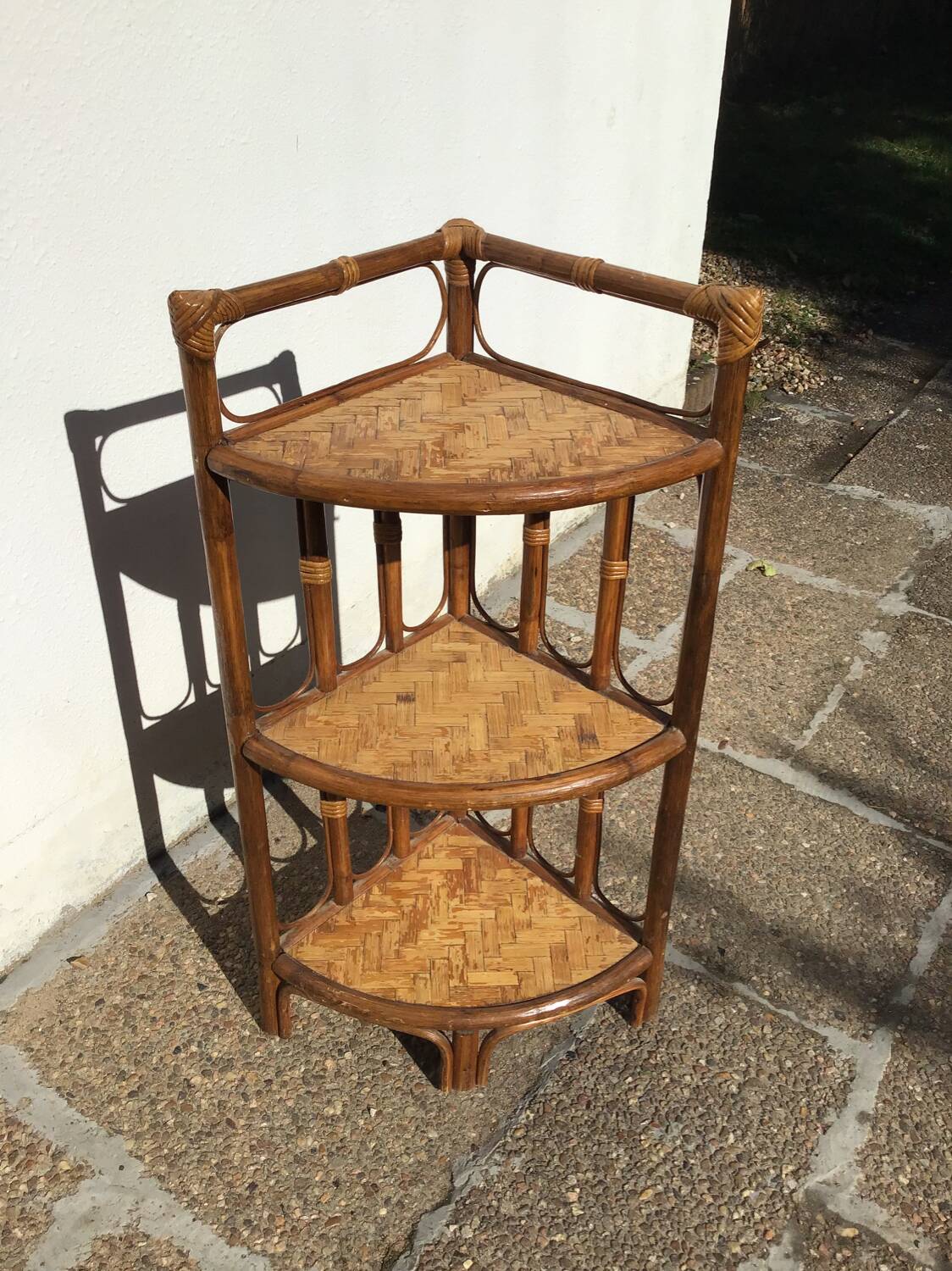 Rattan corner unit