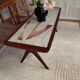 Table basse scandinave vintage à plateau carrelé - Edmund - années 1950