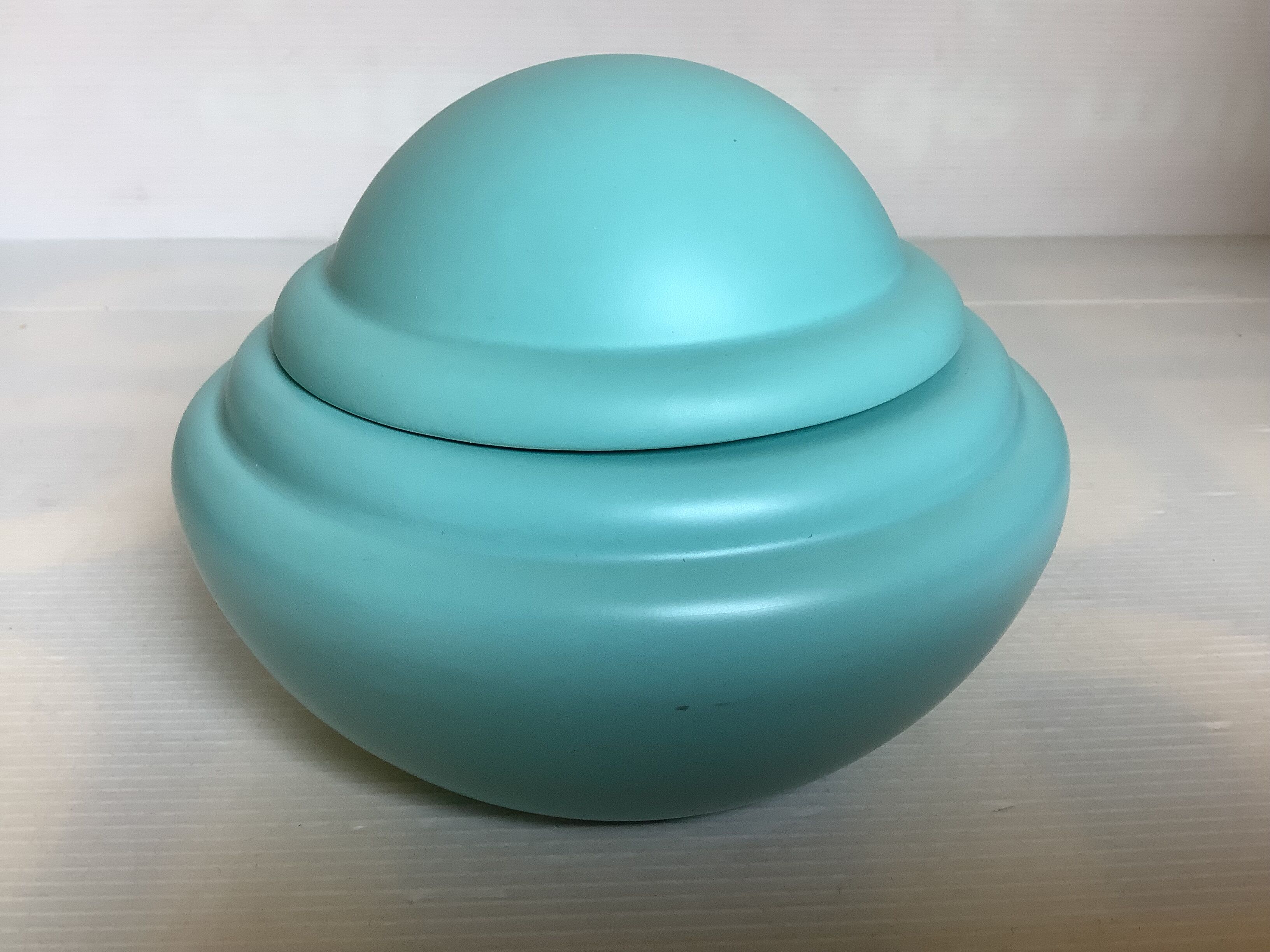 Blue turquoise ring holder tray