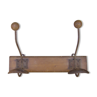 Vintage wall coat rack