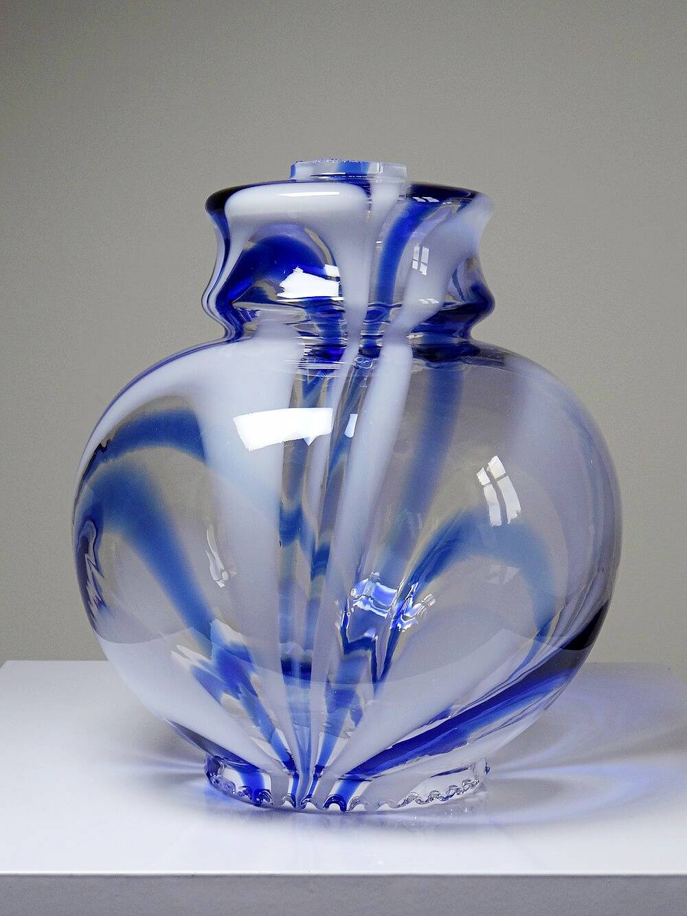 Large vintage Murano glass light globe from the 60s-70s attributed to Mor