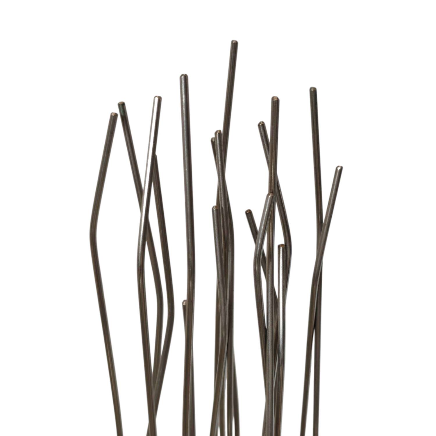 Vintage 2000s Quasar Holland Floor Lamp - Sculptural Stainless Steel