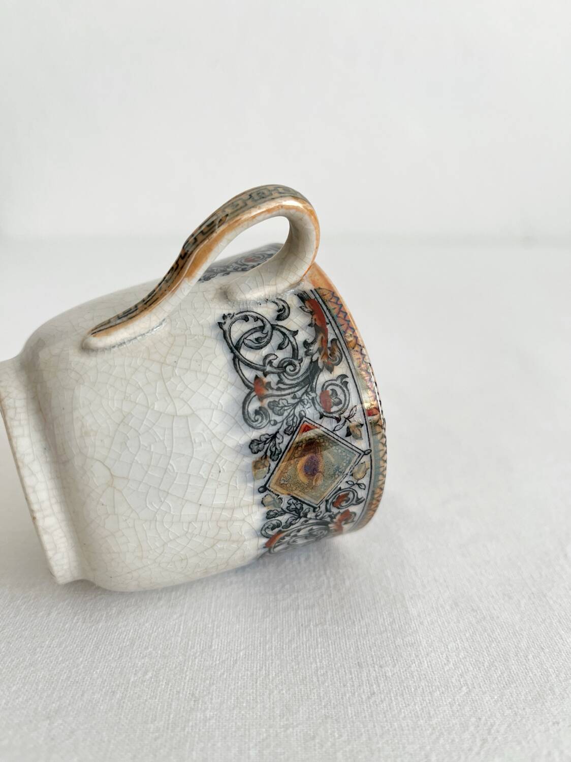 Antique English ironstone coffee cup