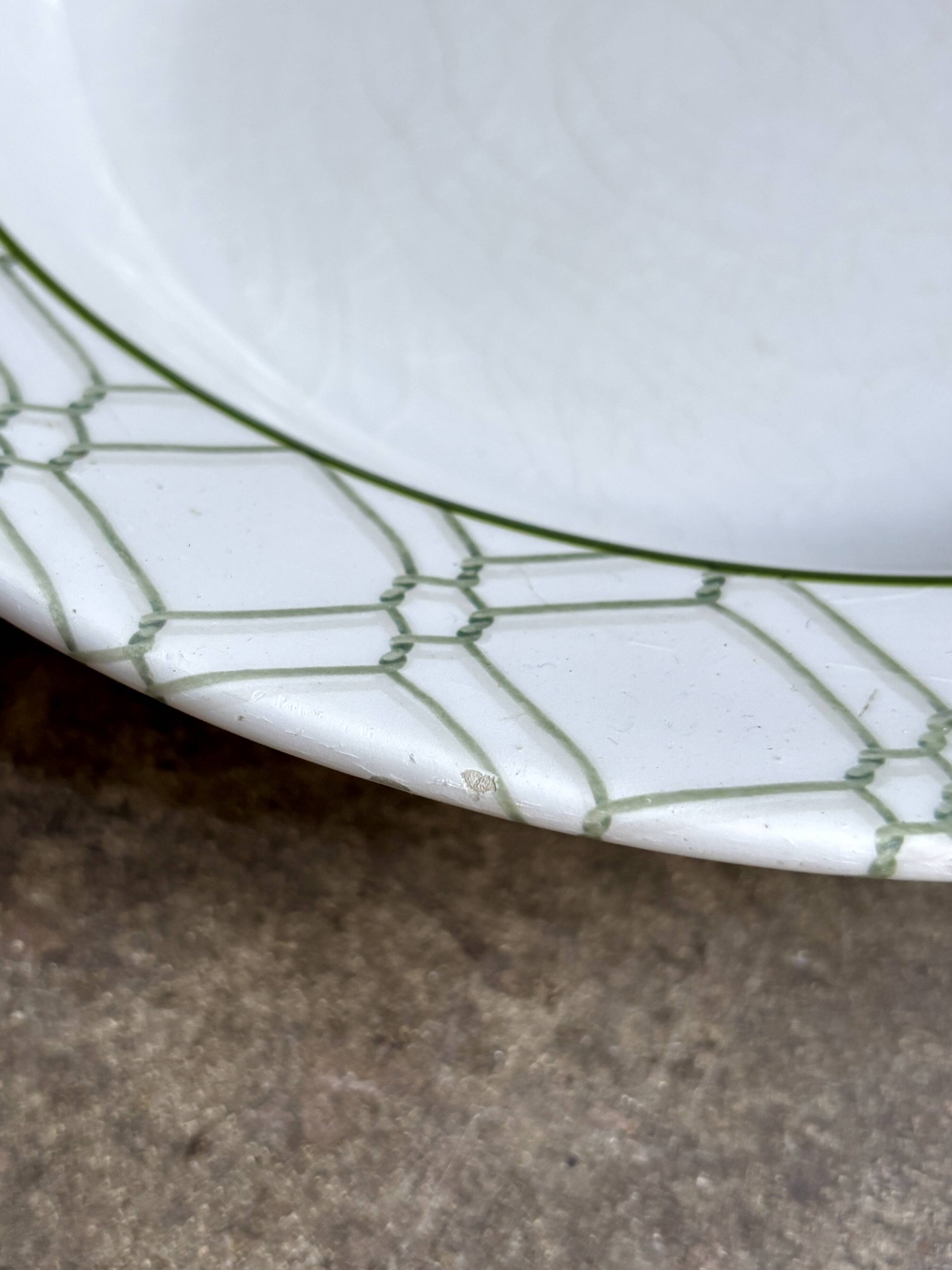 Large round hollow Christian Dior dish in Italian earthenware