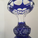 Vase bleu cristallery of lorraine - large model