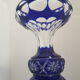Vase bleu cristallery of lorraine - large model