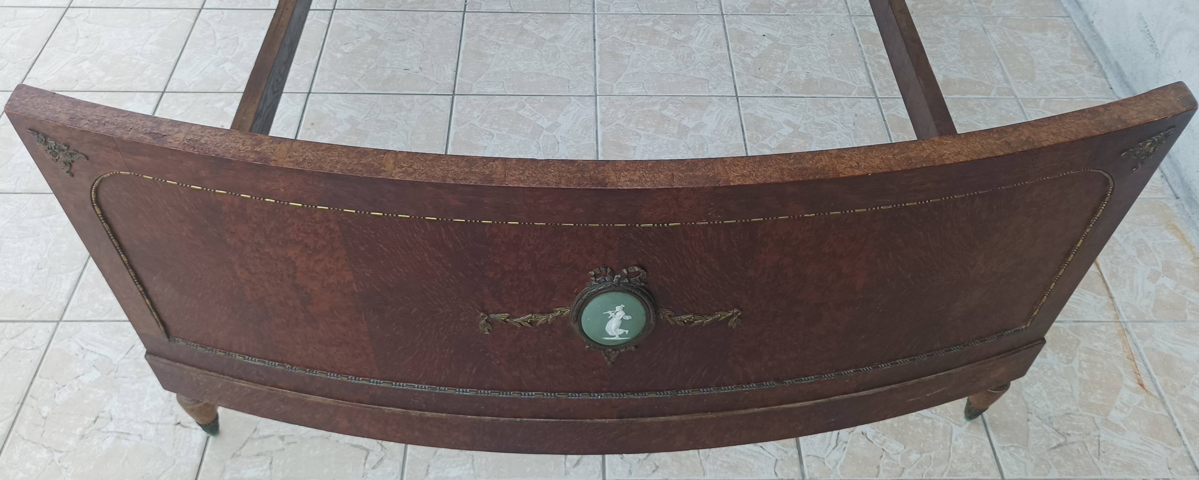 Louis XVI bed in thuja burl