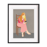 Signed art print - The Wait - 15x20 cm