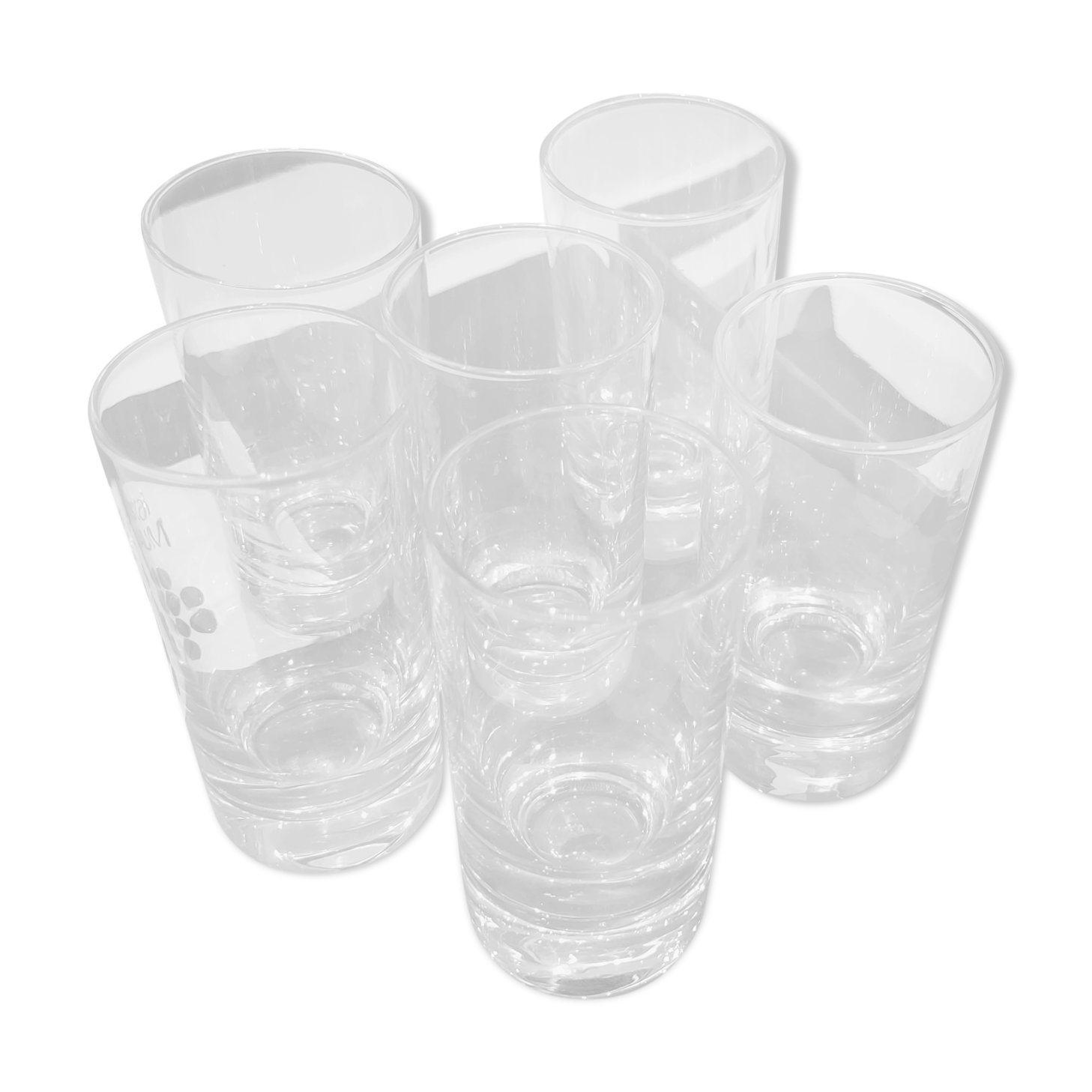 Coffret de 6 verres à liqueur en cristal Daum