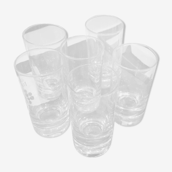 Box of 6 Daum crystal liqueur glasses