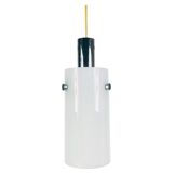 Opal glass hanging lamp from Limburg 1970