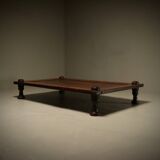 Monumental 19th Century Wabi Sabi Daybed in Tropical Hardwood