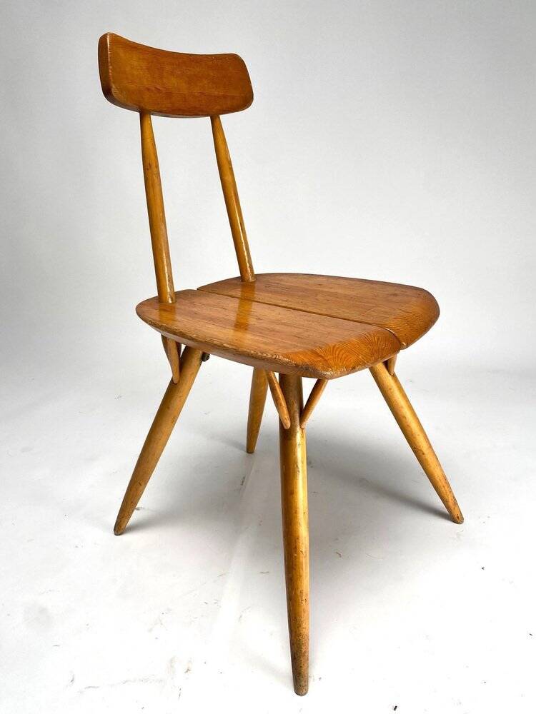 Set of Pirkka Dining Chairs attributed to Ilmari Tapiovaara for Laukaan Puu, Finland, 1950s