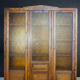 Art deco bookcase with stained glass windows - 1930s