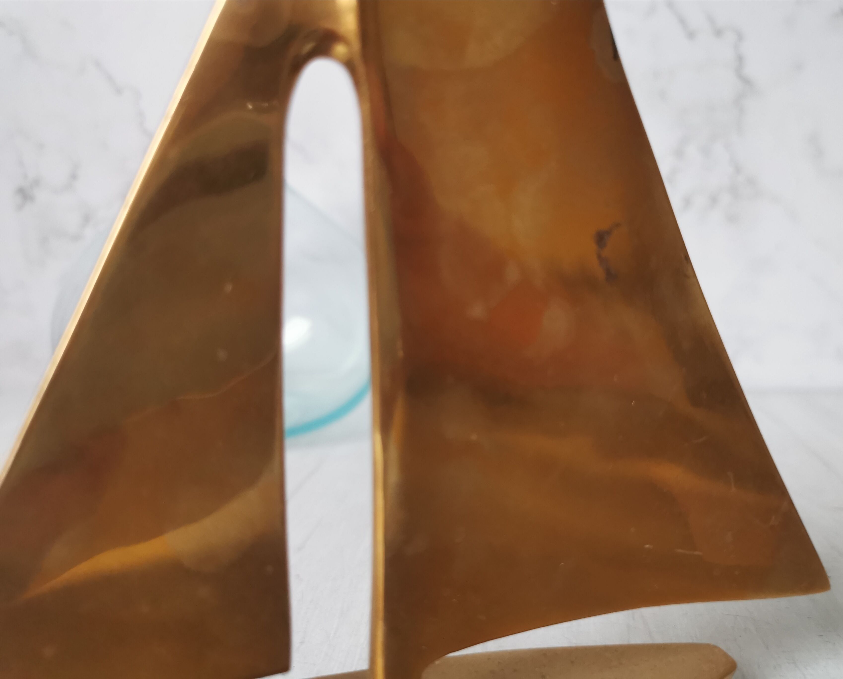 Brass sailboat