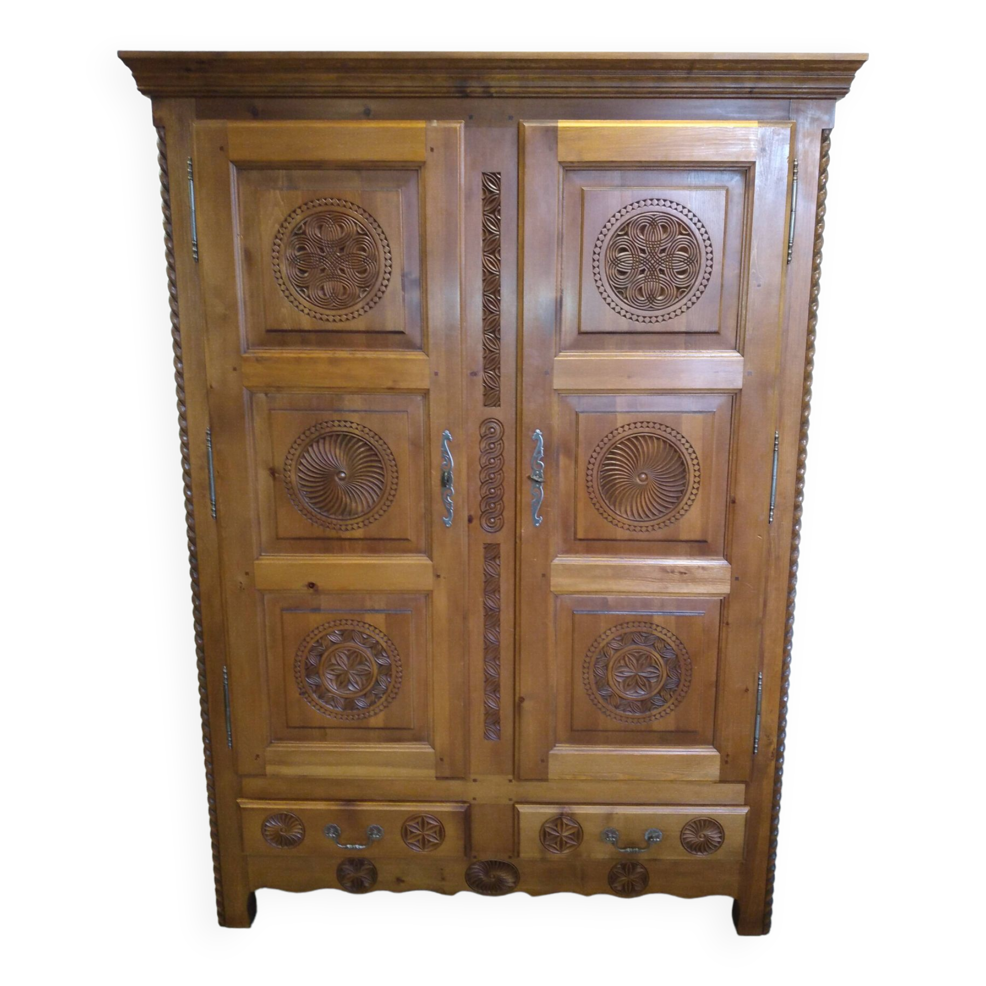 Carved wooden cabinet