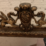 Miroir de style Napoléon III en bois et stuc patiné XX siécle