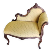 LOUIS XV CAUSEUSE 1 PLACE IN WALNUT ROCOCO