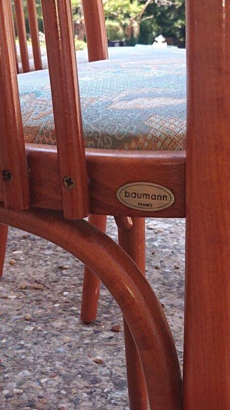Lot of 6 kitchen chairs - Baumann "bistro" type