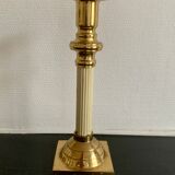 Set of 9 vintage brass candlesticks
