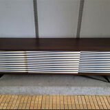 Vintage Scandinavian Modern Sideboard Hand-Painted Pattern, Denmark 1960s