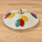 Grande applique verre Design scandinave 1950.